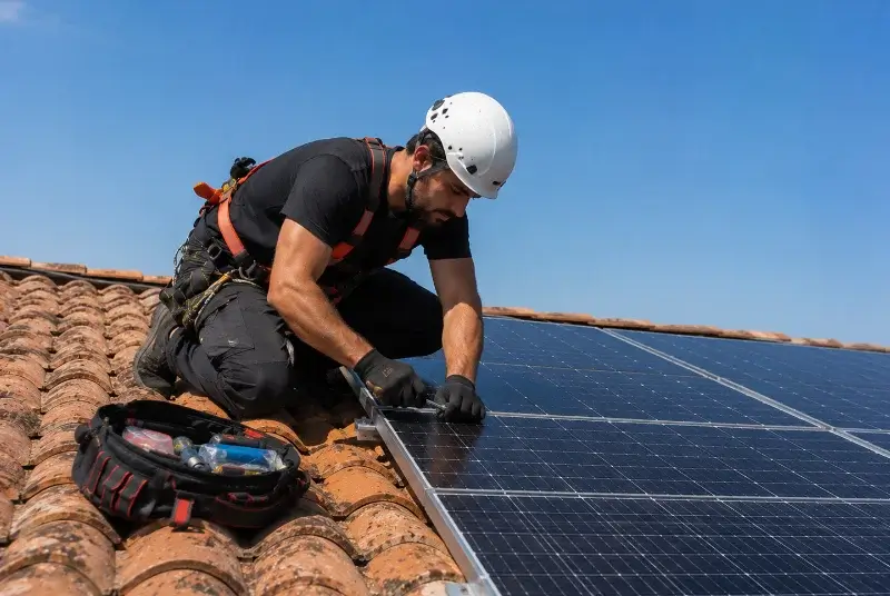 Maintenance et monitoring de panneaux solaires à Brue-Auriac